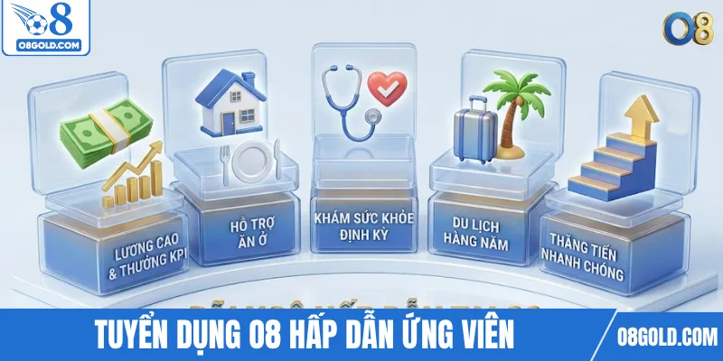 Chương trình tuyển dụng O8 hấp dẫn ứng viên